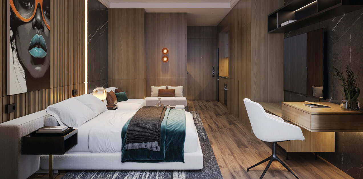 nội thất căn hộ 2 ngủ dự án sunshine Continental Hà Nội