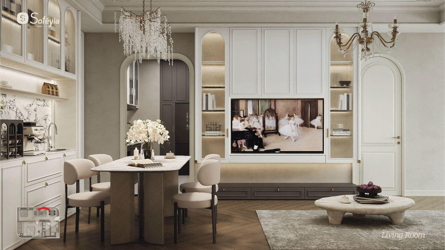 nội thất căn hộ sunshine legend city hưng yên