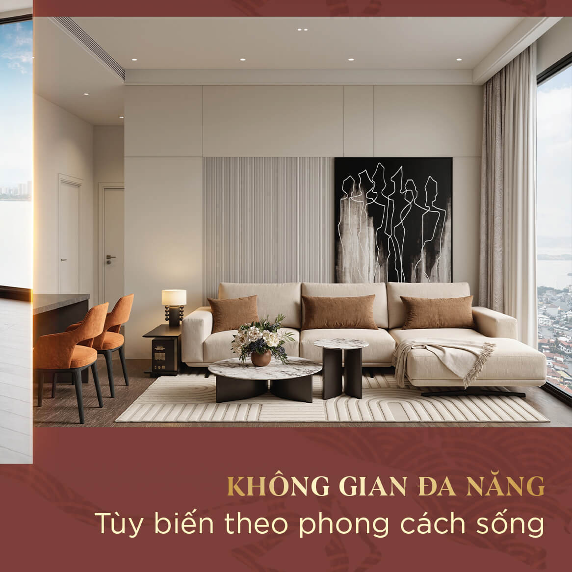 Căn hộ Flex Duo 2 phòng ngủ tại Sunshine Continental