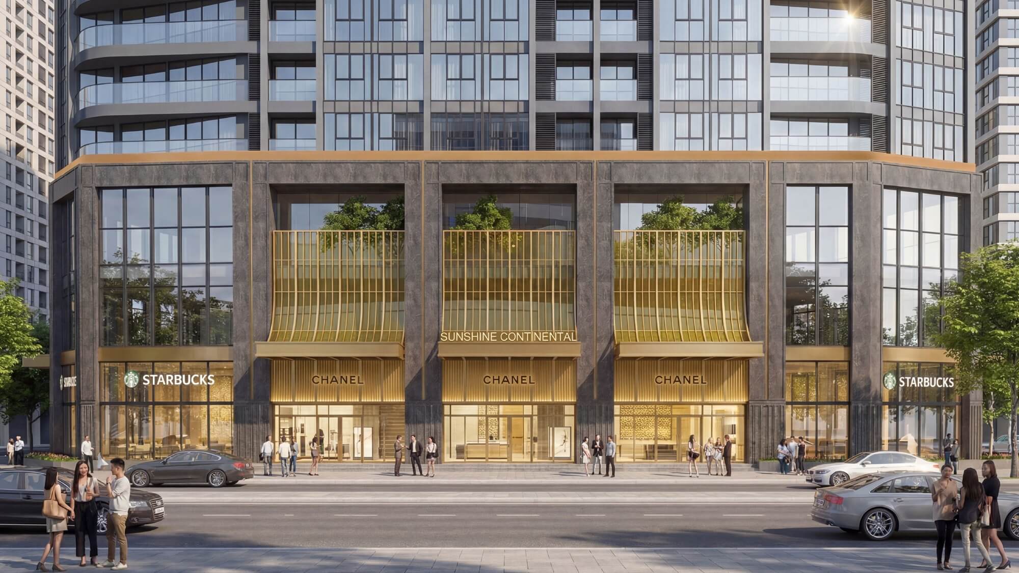 tiện ích dự án sunshine continental trần bình