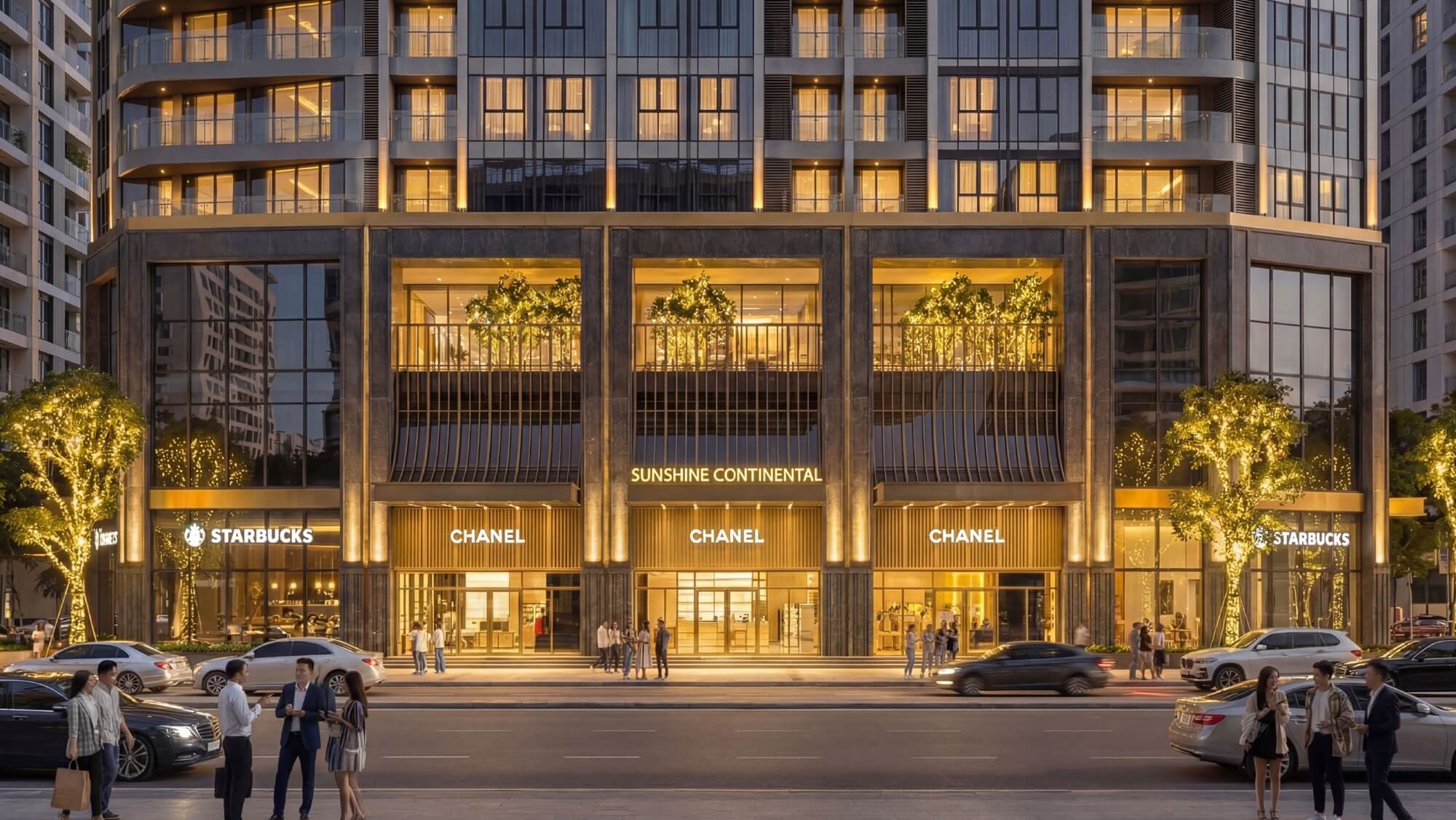 tiện ích dự án sunshine continental trần bình